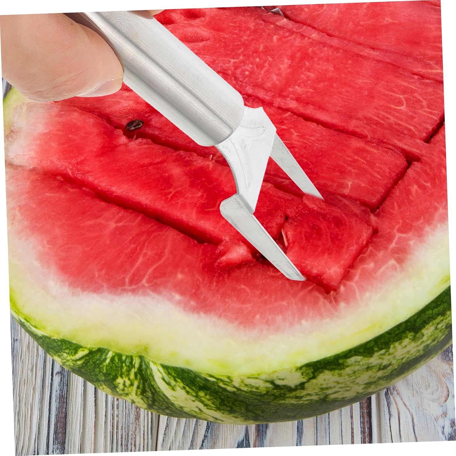 Stainless Steel Watermelon Slicer Cutter with Fork for Fruit