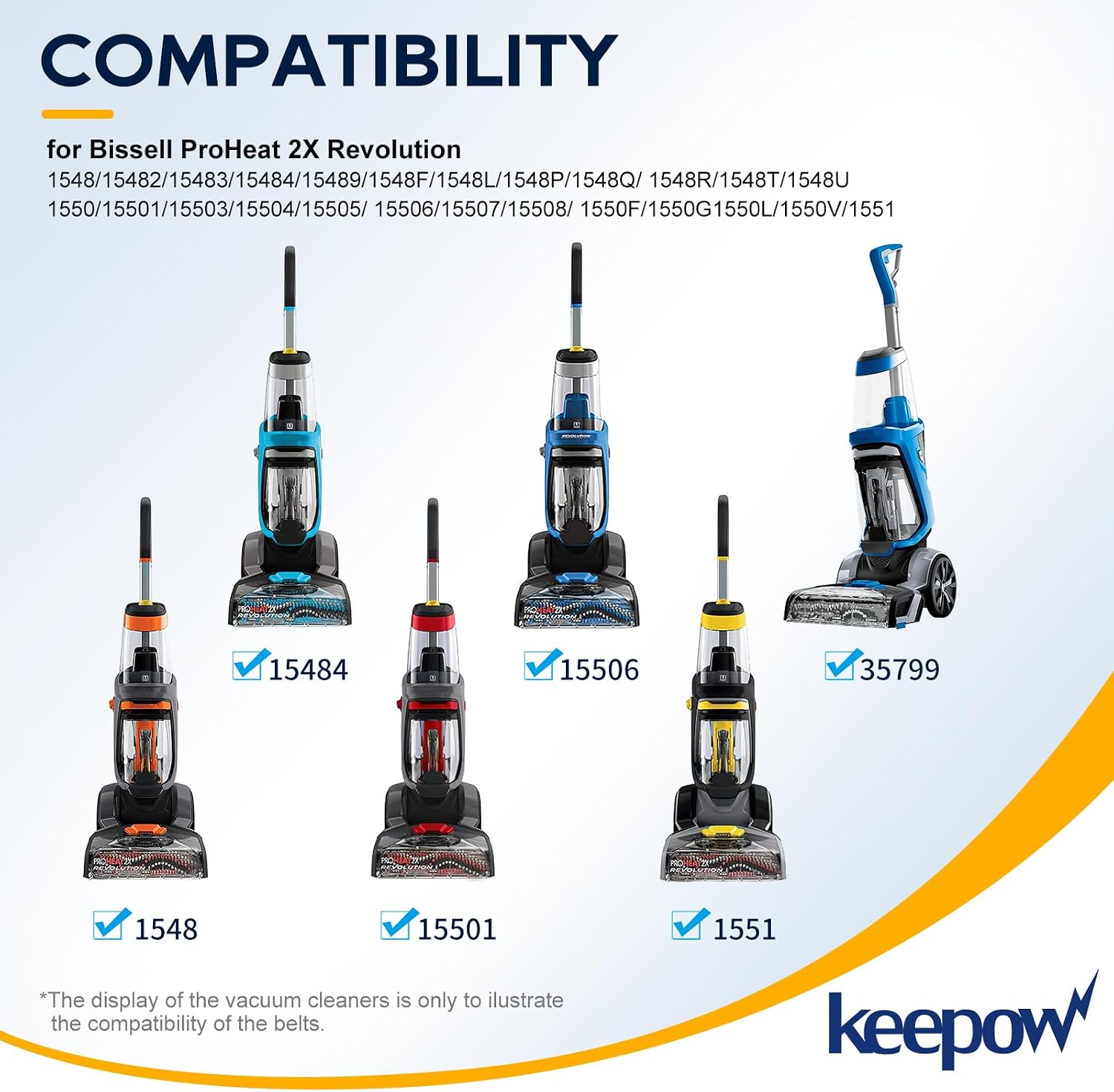 KEEPOW Replacement Carpet Cleaner Part Nozzle Cleaning Tool, 2 Pack
