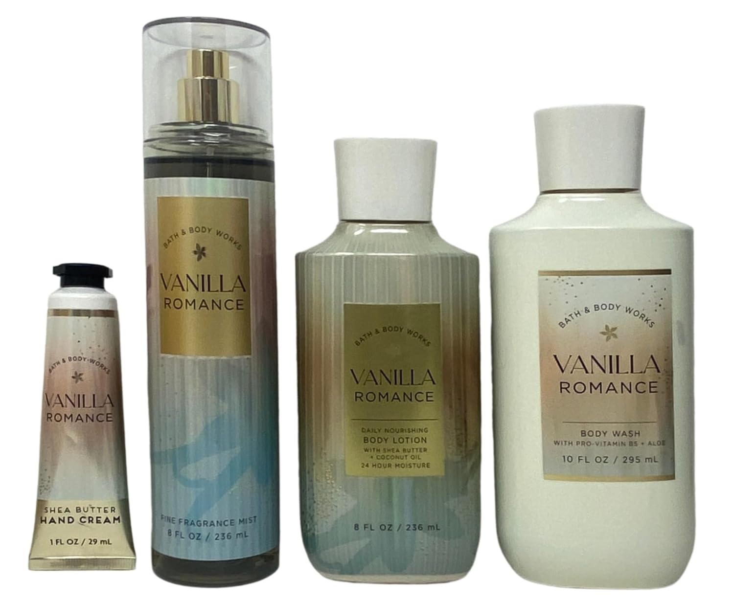 Bath & Body Works Vanilla Romance Gift Set - Fragrance Mist - Body Wash - Body Lotion And Hand Cream - with a Peach Gardenia Bar Soap - Image 3