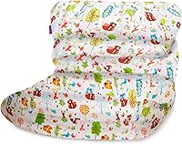 Vista 193 de Posh Creations Puf estructurado cómodo para jugar, leer y ver la televisión, Malibu Lounge, tela de lona para colorear, criaturas