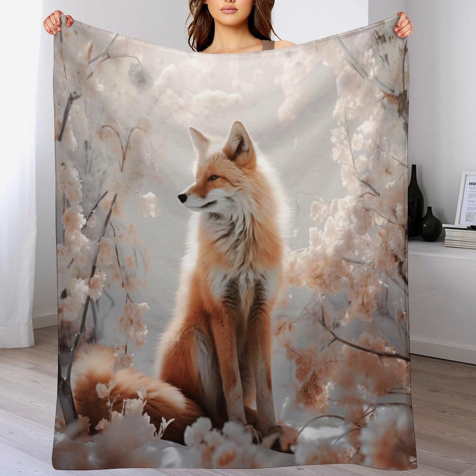 Plaid canapé renard et couverture lit chaude pour vos soirées cocooning