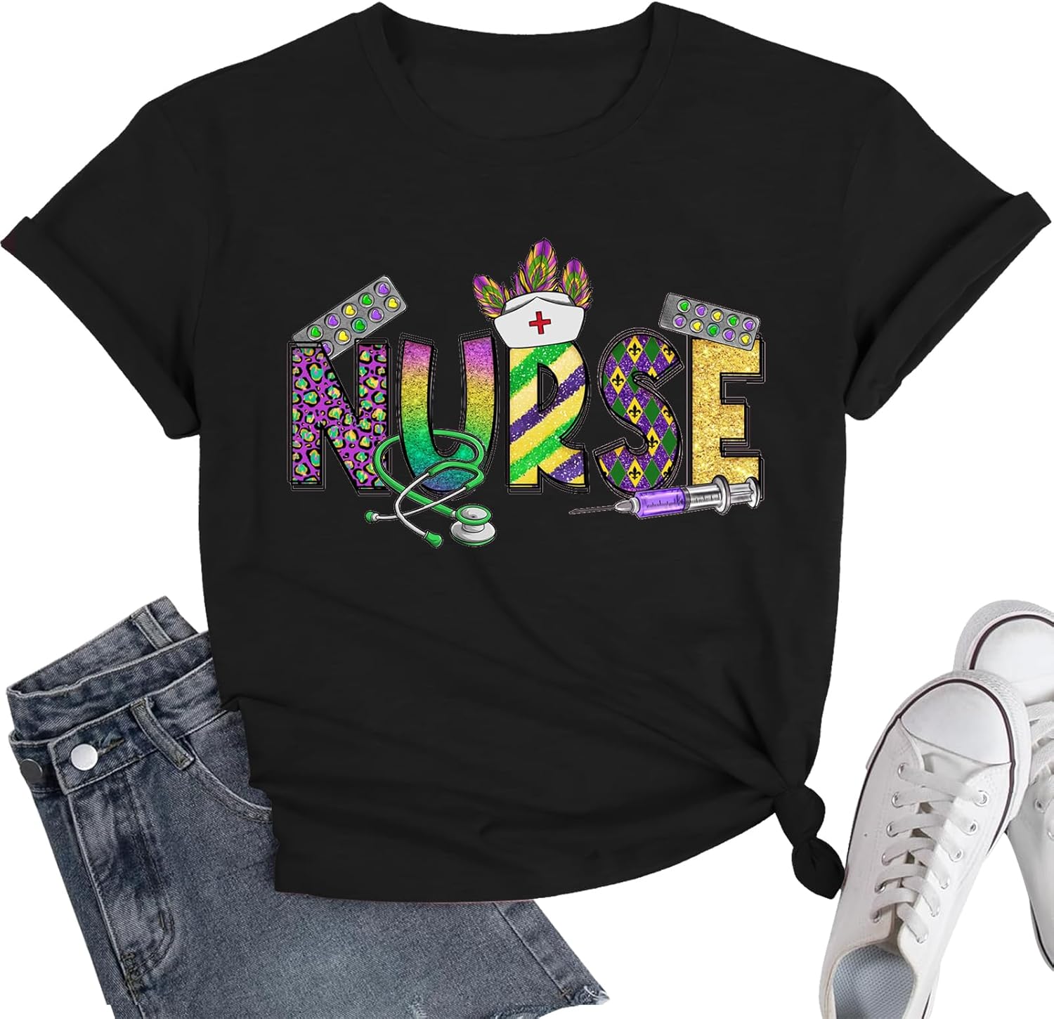 Womens Valentines Shirt -Pink Love Heart Graphic Tshirts Funny Teen Girl's Holi Vacation Casual Outfit Pink