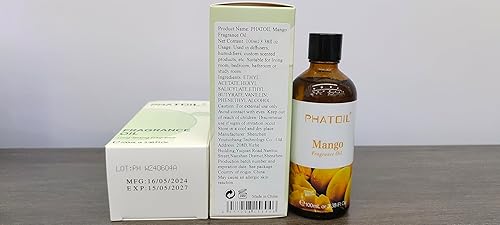 Miniatura 8 de PHATOIL Aceites de fragancia de mango de 3.38 onzas líquidas para aromaterapia, aceites esenciales para difusores para el hogar, perfectos para
