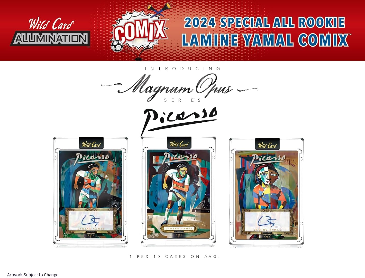 2024 Wild Card Alumination Lamine Yamal Rookie Comix Hobby Trading Card Box (5 Encases Autographs)
