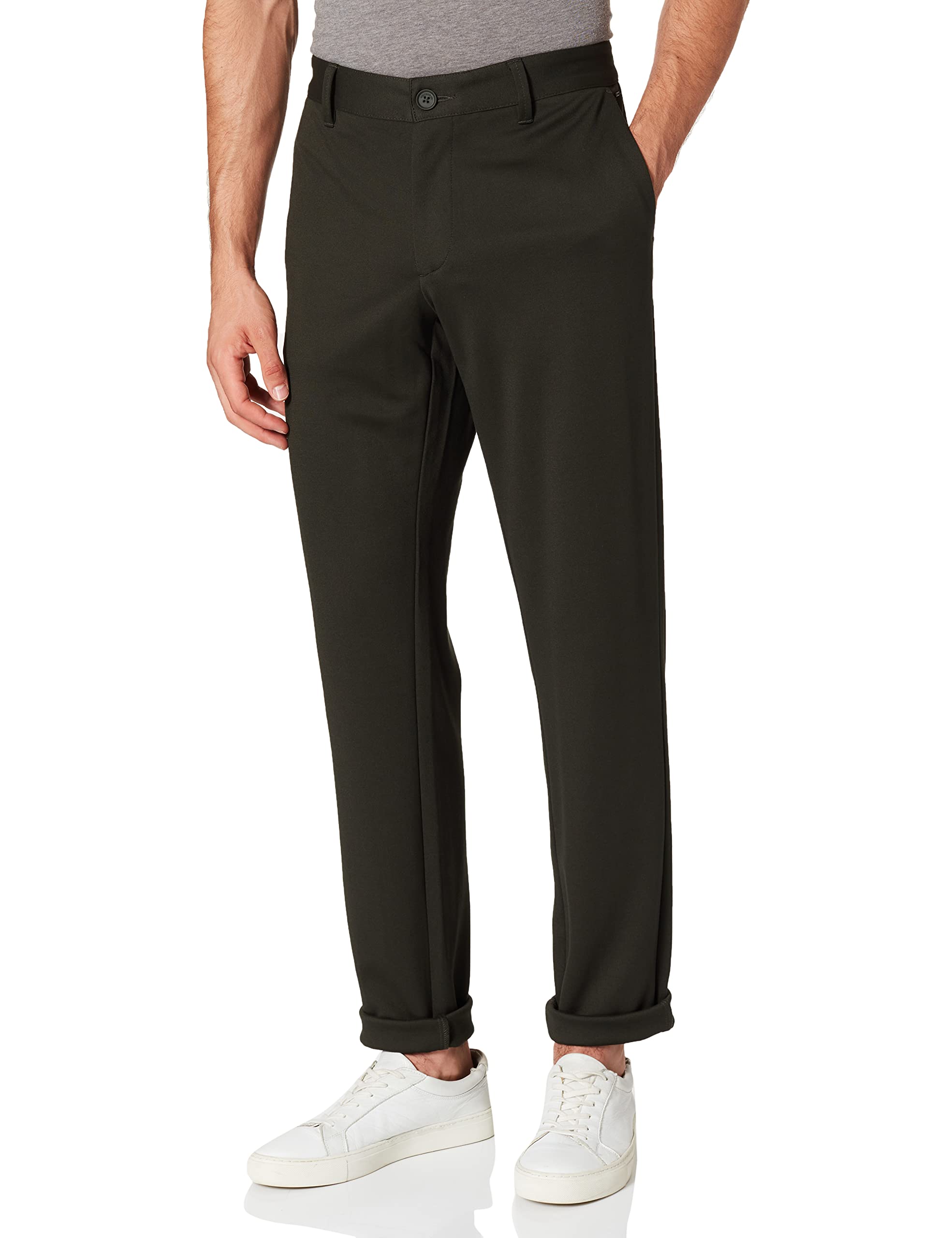 Only & Sons Herren Chino Hose ONSMARK - Slim Fit - Schwarz Grau Blau Grün, Größe:32W / 30L, Farbe:Rosin 22010209