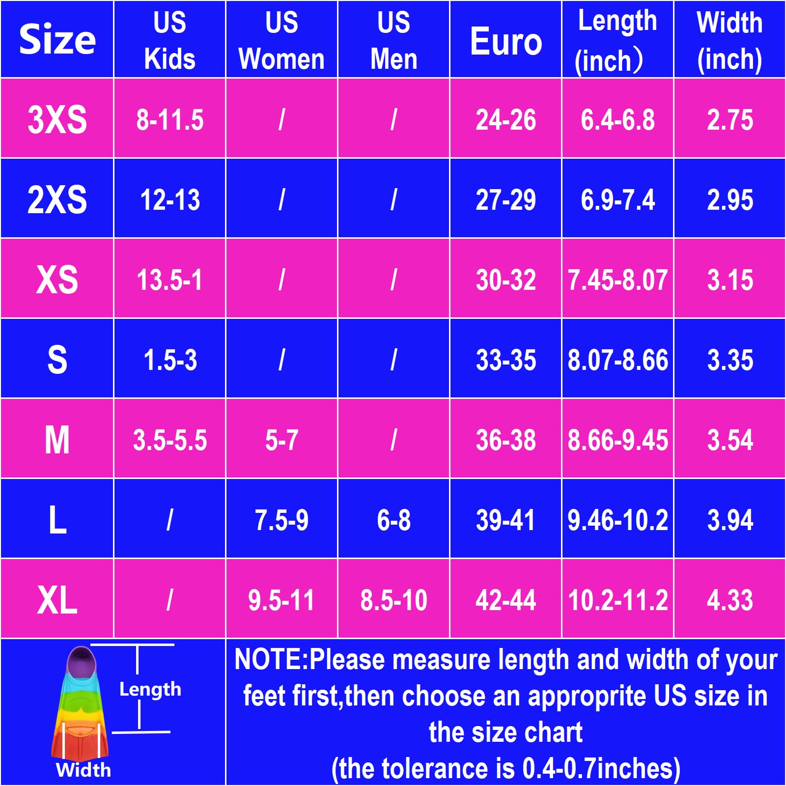 Schwimmflossen für Kinder, Bequeme Silikonflossen zum Schwimmen und Tauchen, Geeignet für Anfänger, Jungen, Mädchen, Jungen und Erwachsene
