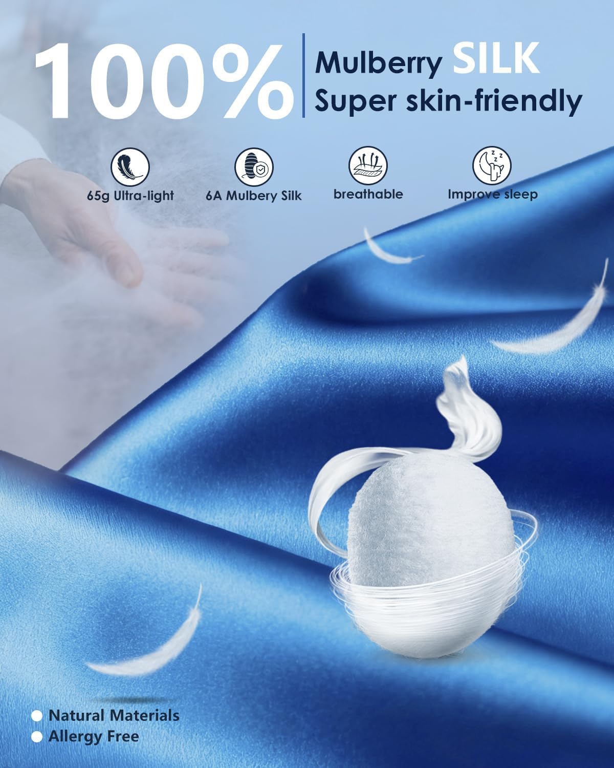 Heated Eye Mask for Dry Eyes – Cordless Warm Eye Compress, 100% Mulberry Silk Sleep Mask with Graphene Heating, 3 Heat Levels and Auto Shut-Off, Rechargeable and Washable