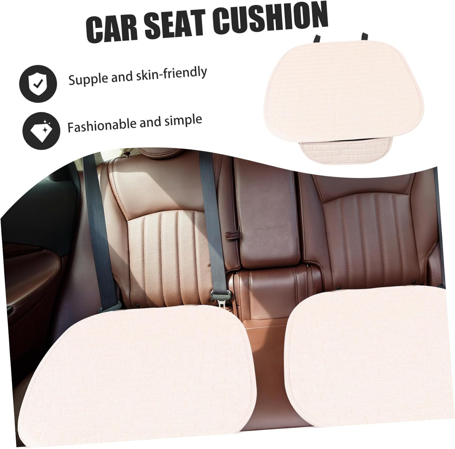 Automotive Seat Cushion Decorative Car Seat Pad with Non-Slip Design Removable and Easy to Clean Color for Stylish Interior Decor