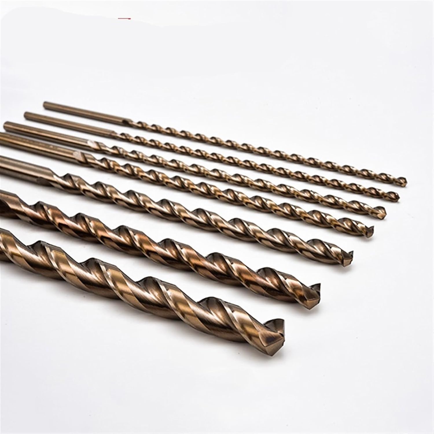 4mm-12mmx400mm Cobalt Long Drill Bit HSSCO M35 Parobolic Deep Hole Drilling for Stainless Alloy Steel Cast Iron 1Pcs(7mm 1pc)