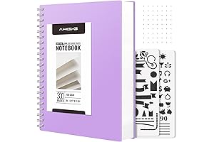 AHGXG Bullet Dotted Journal Spiral Notebook - 8.5" x 11"
