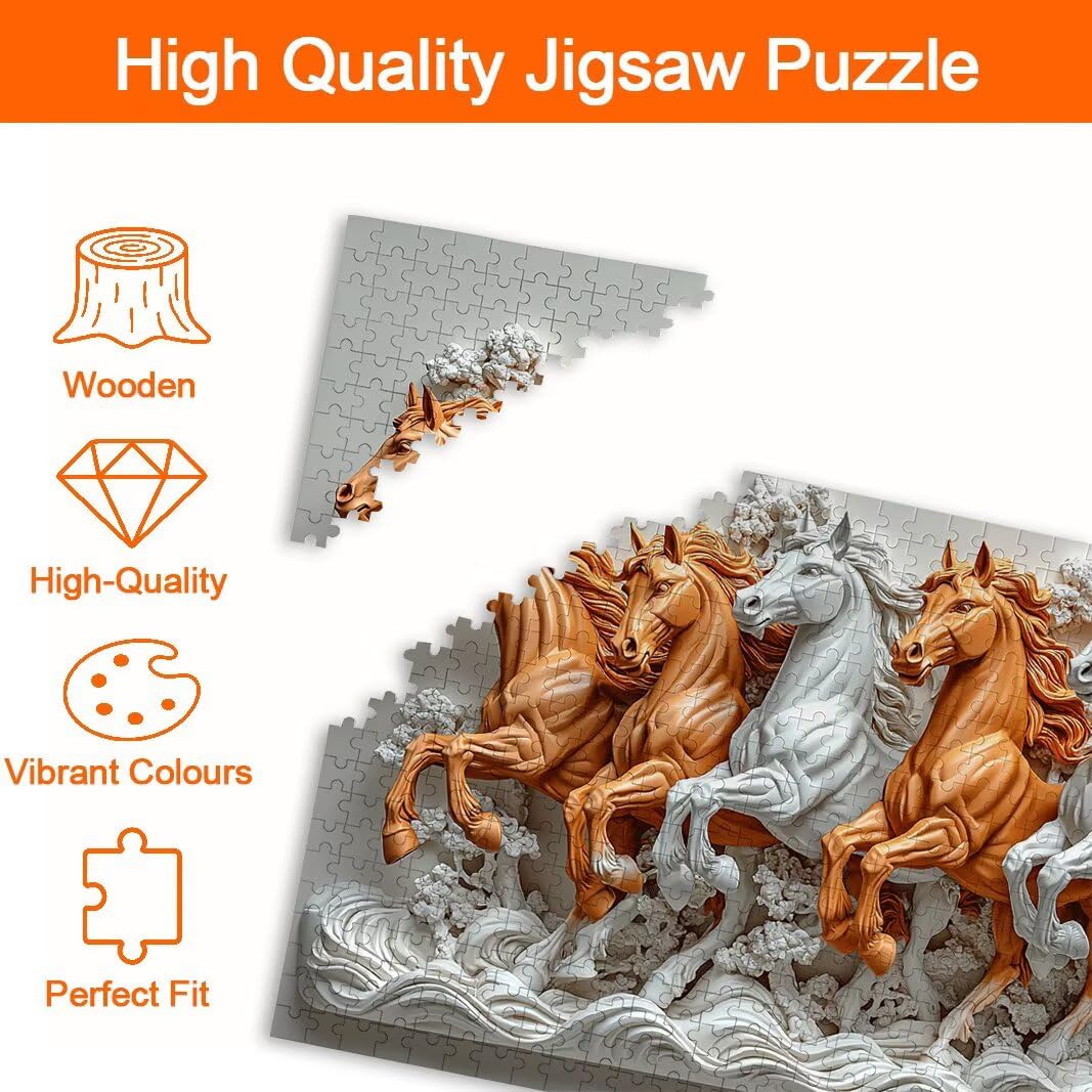 Puzzle 2000 Pezzi, Puzzle Cavallo, Misura: 100x71cm, Regalo Donna -8961