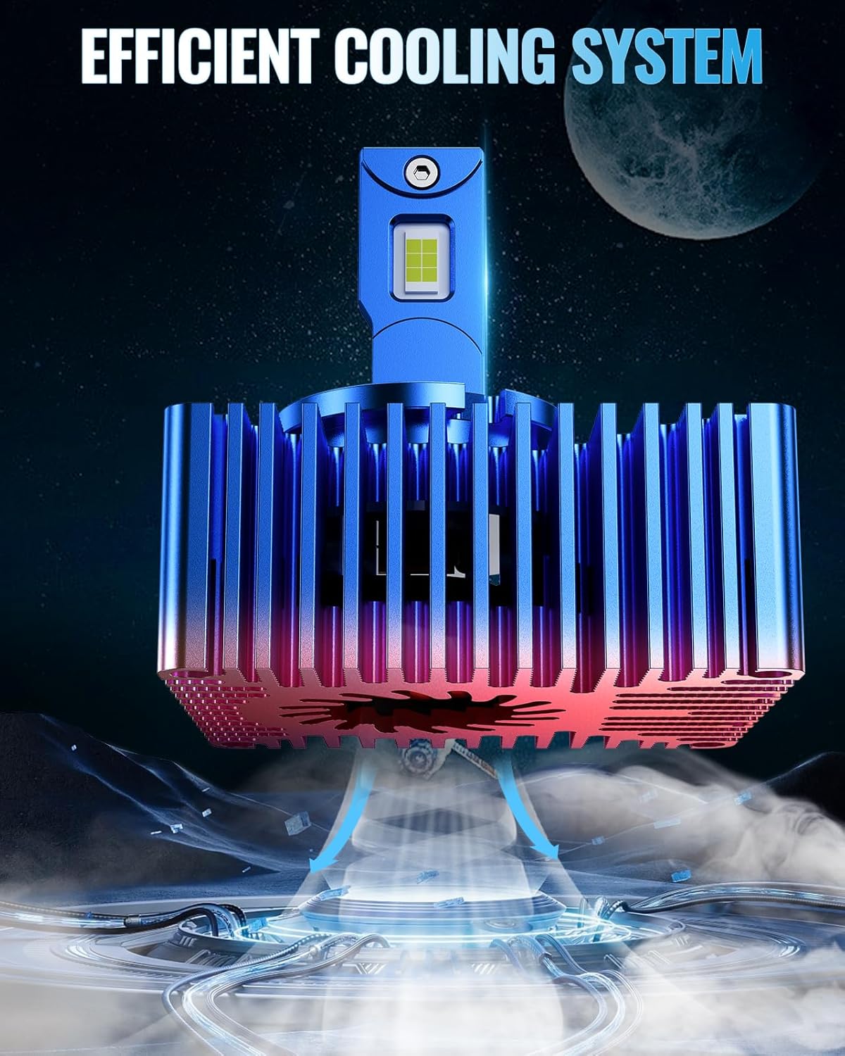 Marsauto D5S D5R HID Bulbs,6000K Cold White for HID Assembly, Plug and Play, Pack of 2