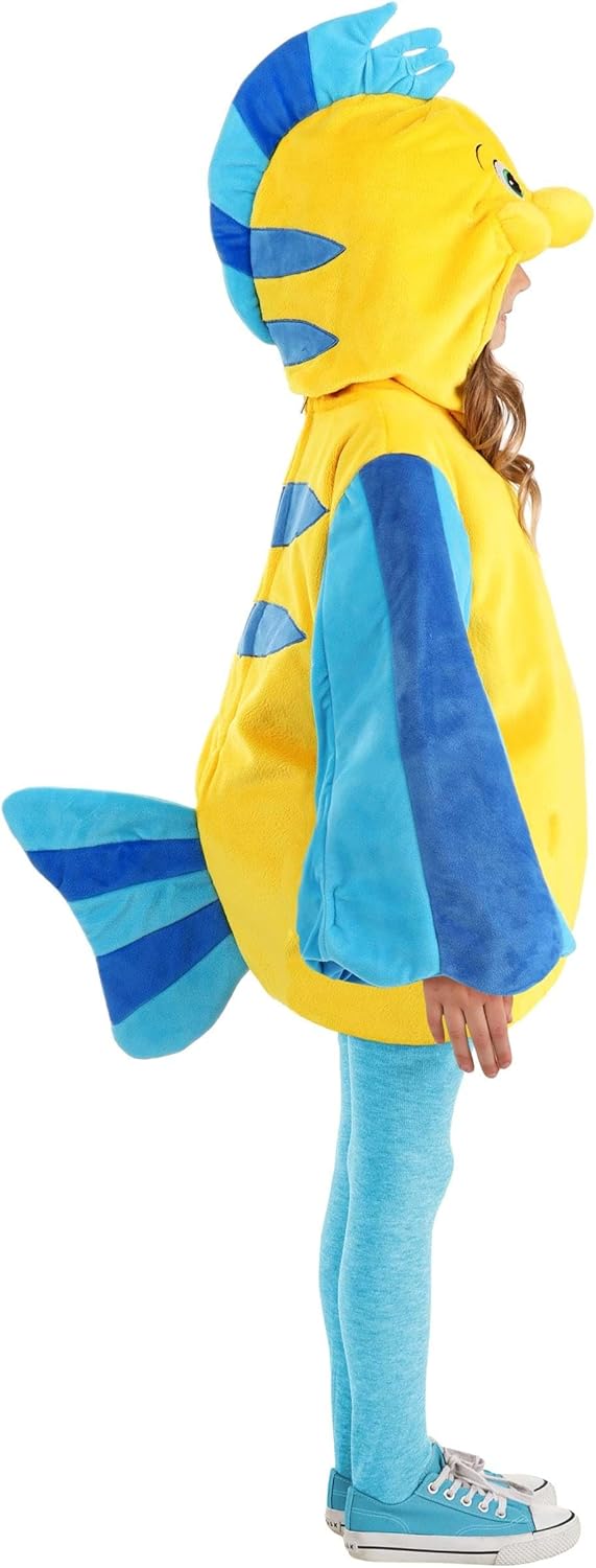 Child Disney Little Mermaid Flounder Costume | Little Mermaid Costumes - Image 6