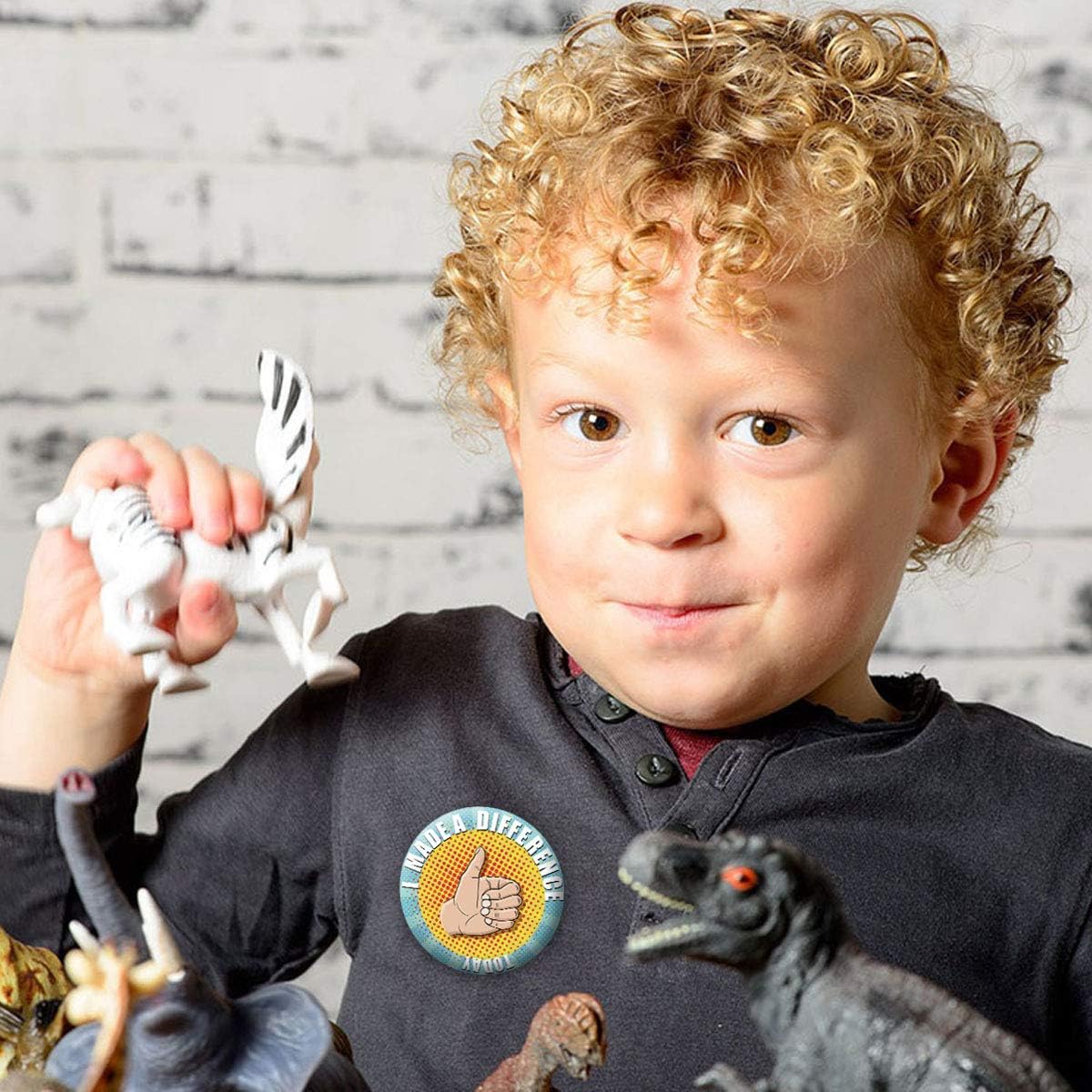 60PCS Reward Button Pins - Pinback Buttons Brooch Lapel Printed Positive Word, Recognition Button Round Pins as Incentive, Motivation Awards for Kids, Employees, Students, Co-Workers, 6 Style : Clothing, Shoes & Jewelry