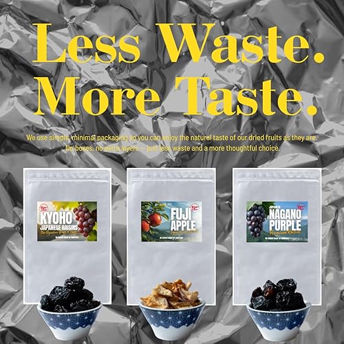 Miniatura 9 de Ripe on Time - Pasas japonesas KYOHO de 8.8 onzas - Hecho a mano, sin semillas, sin azúcar ni aditivos añadidos