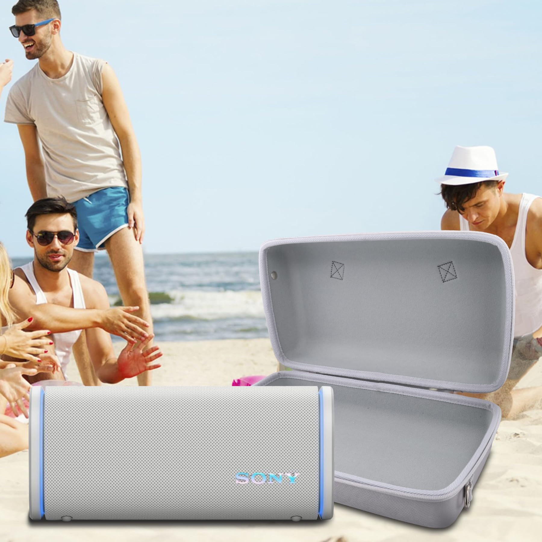 co2CREA für Sony ULT Field 5 Tragbarer Bluetooth Lautsprecher,Harte Schutzhülle Tasche passt ULT Power Sound IP67 wasserdichter Lautsprecher,Nur Tasche