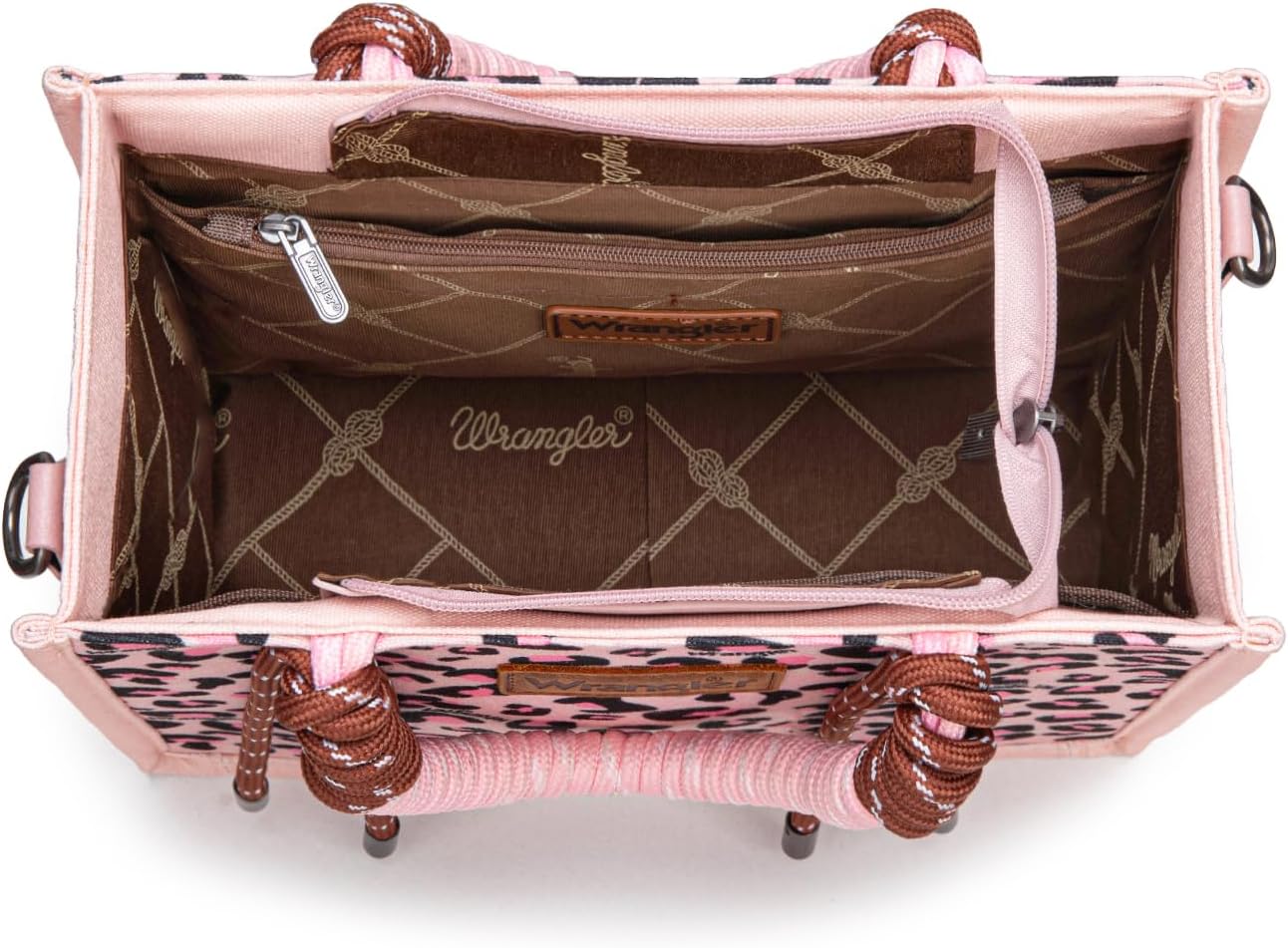 Montana West Wrangler Tote Bag Western Satchel Bags for Women with Braided Rope Handles - Image 4