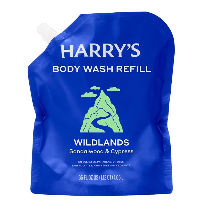 Sabonete líquido corporal masculino Harry's Wildlands em refil, 1,06 L