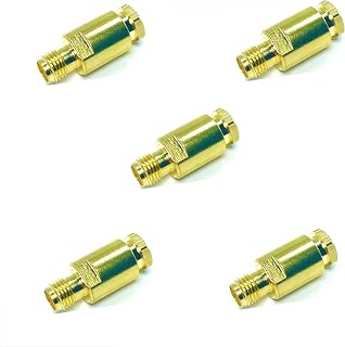 WORLDPEAK 5PCS Gold Plated SMA Female Clamp Connector for LMR195 LMR200 Cable