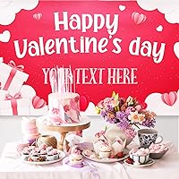 Vista 109 de Cartel de fondo personalizado para el día de San Valentín, decoración de San Valentín, letrero de vinilo con texto en inglés "Be My Valentine