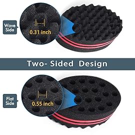 2pcs Hair Sponge Twist Comb, Curl Comb and Twist Brush for Men\'s Curls and Women\'s Natural Hair