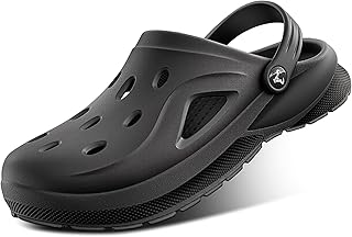 BULLIANT 남성용 여성용 클로그, 편안한 뮬 샌들 슬립온 슈즈 유니 정원 작업용 Csuhioned Footbed 경량
