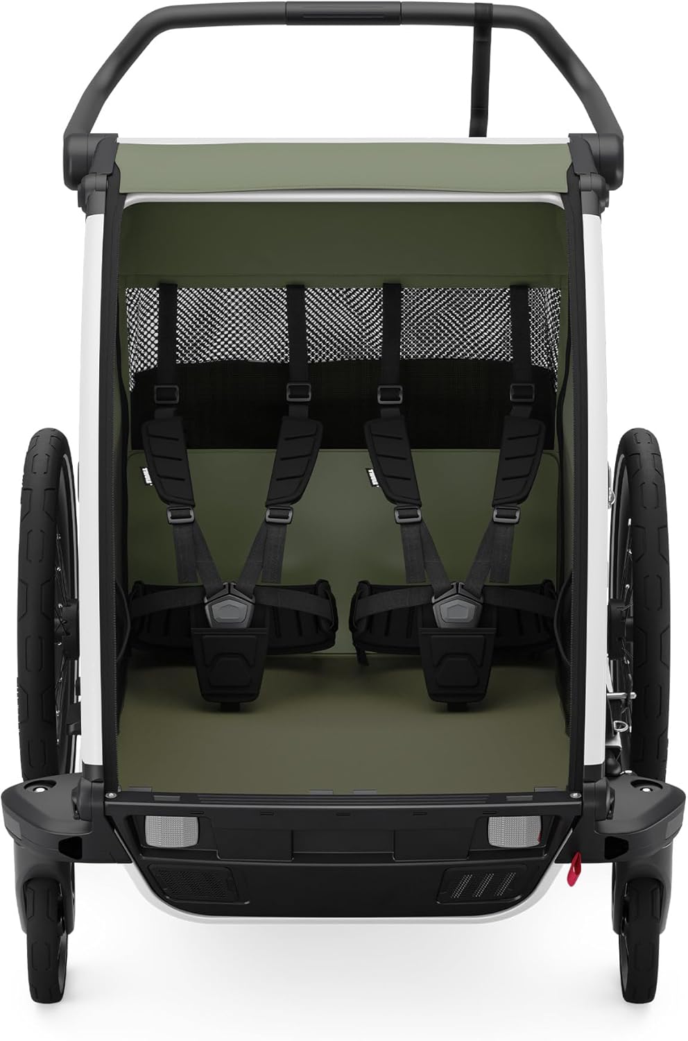 Thule Chariot Lite Double Multi-Sport Child Trailer, Integrated Suspension, Compact fold, Adjustable Ventilation, Includes a taillight