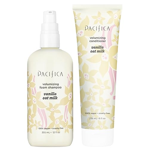 Miniatura 85 de Pacifica Set de champú y acondicionador hidratante de colágeno vegano – Cuidado hidratante del cabello para cabello seco y quebradizo, biotina