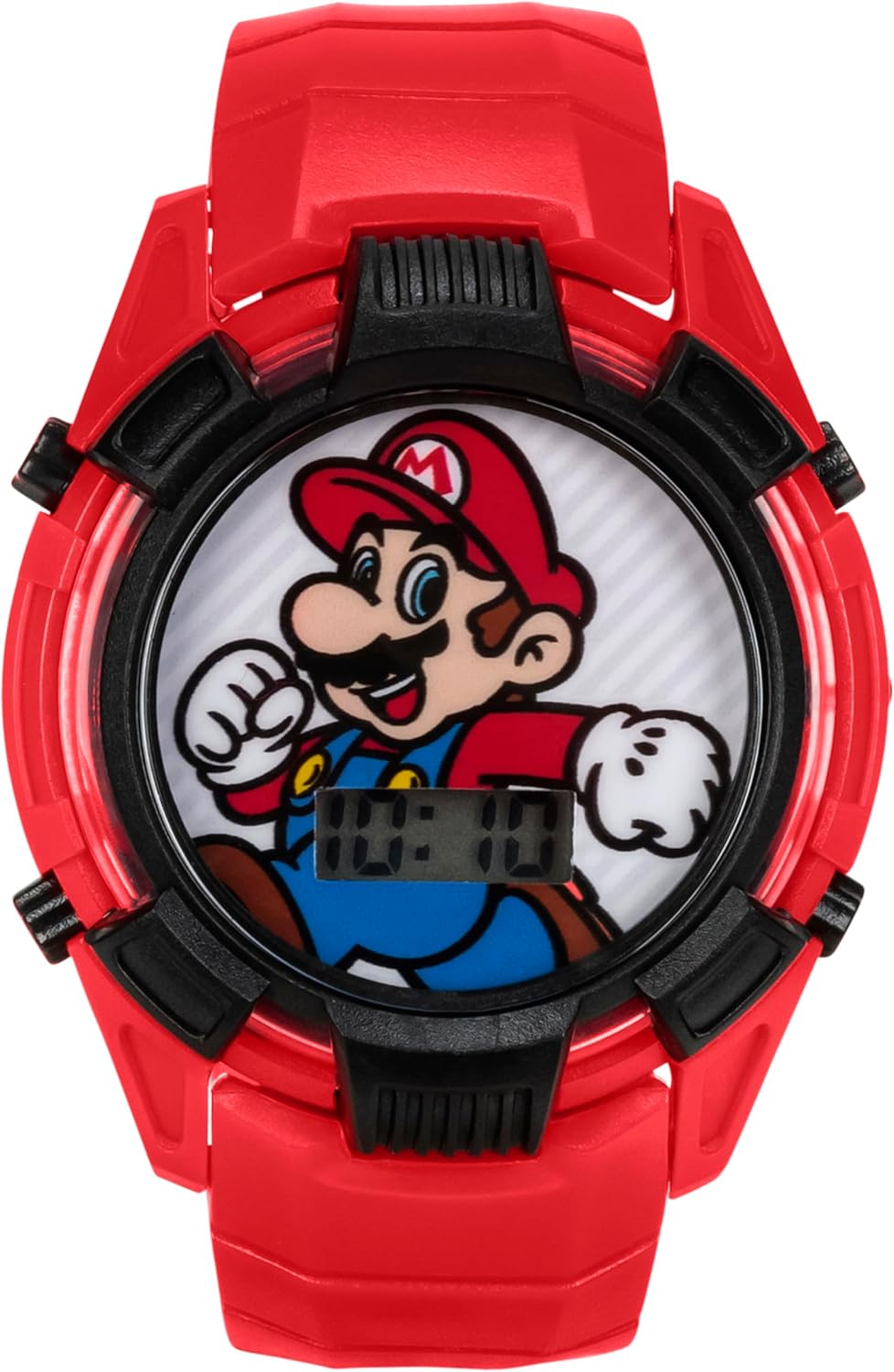 Super Mario Kids Red Digital Light-Up Watch with Colorful LCD Display, Iconic Mario Character Dial, Glossy Transparent Bezel, and Adjustable Strap – Fits Wrists 5.5" to 8" - Image 8