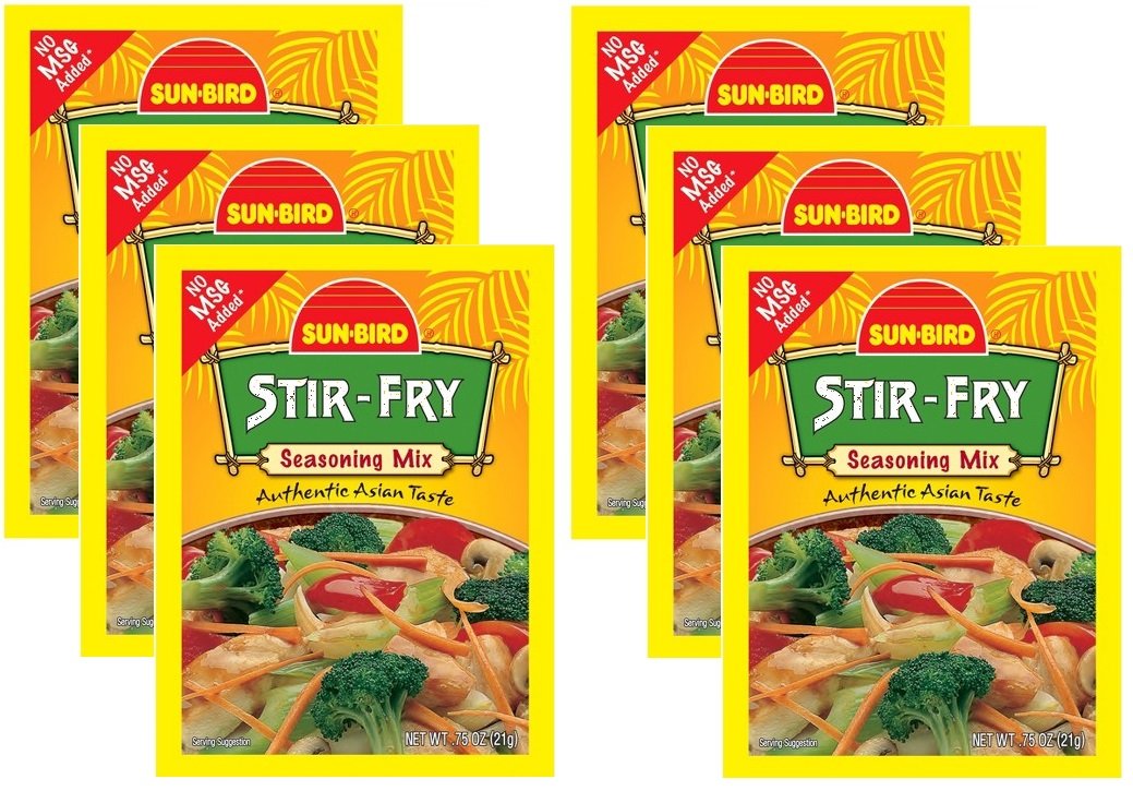 Stir Fry Seasoning Mix Packets - Asian Stir-Fry Recipe - 0.75 Ounces Each (Pack of 6)