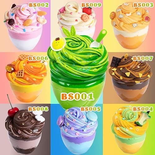 Miniatura 3 de WATERELF Slime con Aroma a Mantequilla para Niñas de 10-12, Slime Grande para Niños Favor de Fiesta Alivio del Estrés, Juguetes Especiales para