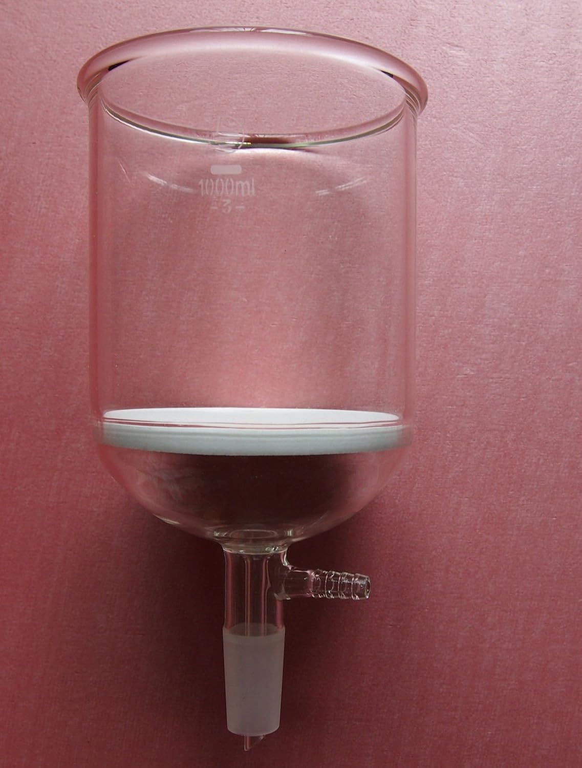 1000ml,24/40,Glass Buchner Funnel,3# Coarse Filter Disk,W/Vacuum Adapter(10mm)