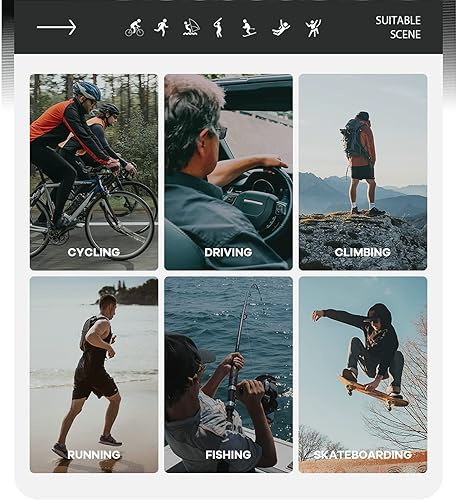 Miniatura 4 de OMEKOL Dos tamaños para adultos y jóvenes, gafas de sol deportivas de béisbol, ciclismo, hombres y mujeres, MTB Bicicletas al aire libre