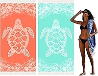 Vista 29 de Toalla de playa turca de secado rápido absorbente de algodón ligera y delgada para baño, piscina, natación, toallas extra grandes de gran