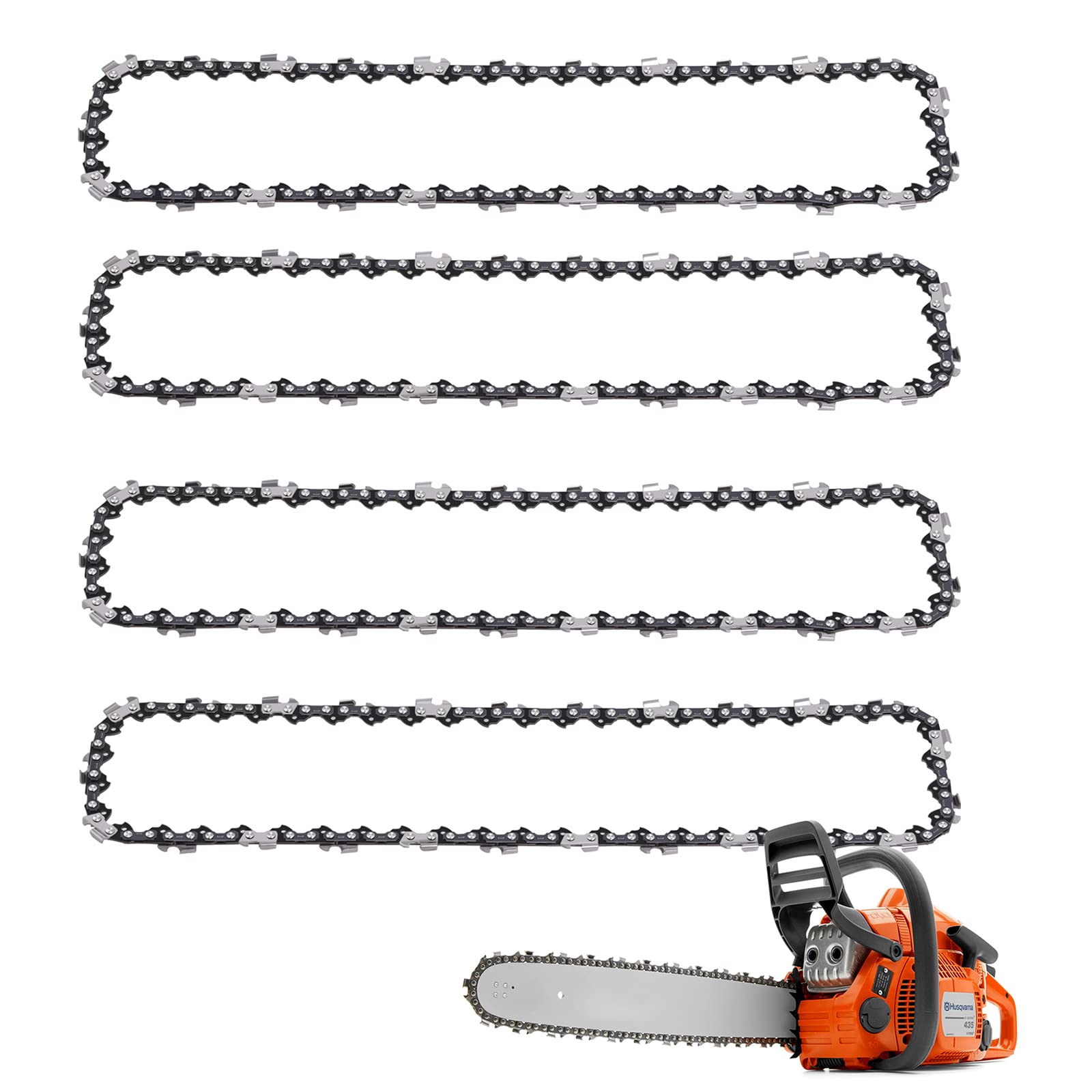 Buy Pole Saw Chains for 10Inch (25 cm) Bar 40 Drive Links Compatible
