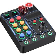 Advanced simulator control box with quick access button and adjustable multiple lighting Realistic driving simulation ABS