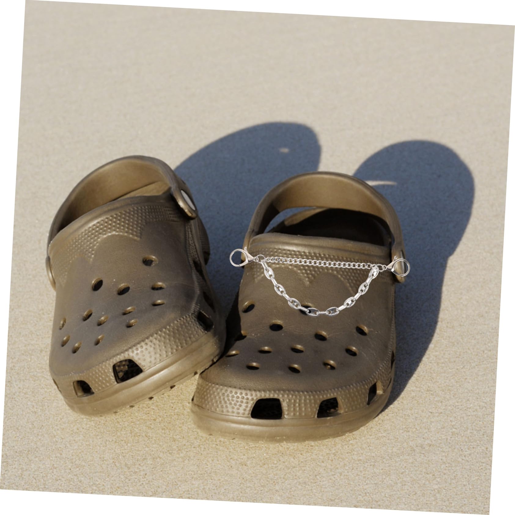 8pezzi Catena Per Scarpe Metallo Con Charms Decorativi Per Uomo e Donna Accessori Per Scarpe Con Design Chic e Facile Installazione Adatti Sandali