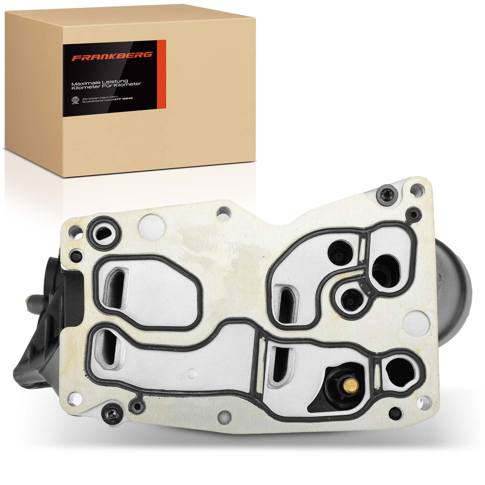 Frankberg Ölkühler Motoröl 11428507697 | Kompatibel mit 5er F10, 3er Touring E91, X1 E84, 4 Cabriolet F33 F83, X5 F15 F85, 4 Gran Coupe F36, 5er Gran Turismo F07