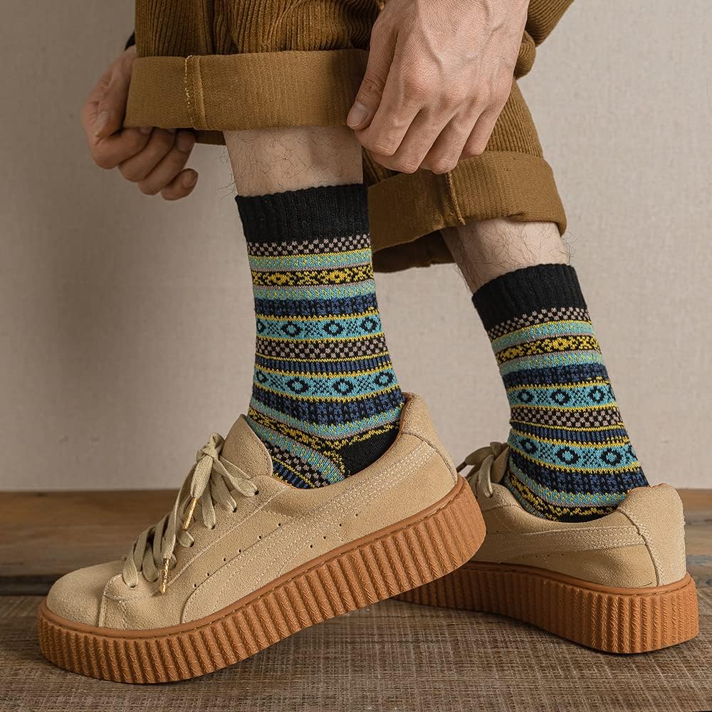 5 Pack Winter Socks For Women - Knitted Socks, Thick, Warm, Soft, Free Size 6-11 - Image 7