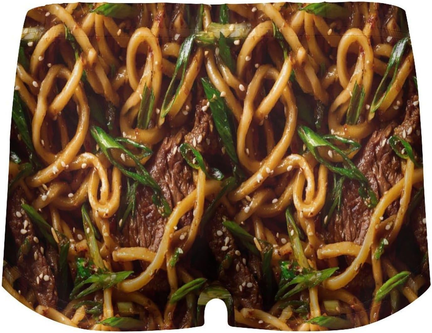 Noodles with Beef Fashion Women's Boxer Briefs Breathable Underpants Trunks Stretch Underwear