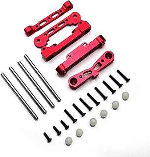 Mesimsple Outcast Felony 6S Arm Suspension Mount & Hinge Pin for Arrma 1/7 Infraction Limitless Fireteam 6s BLX Front Rear Suspension Mount 1/8 Typhon Kraton 6S Upgrades Parts Red