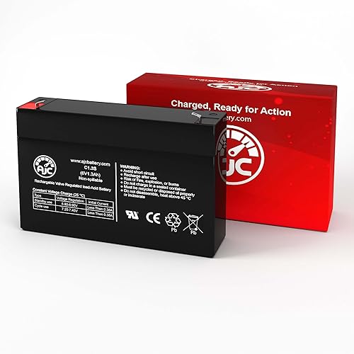 Miniatura 2 de AJC Batería compatible con STERIS EPC 250 Camilla 6V 1.3Ah Batería