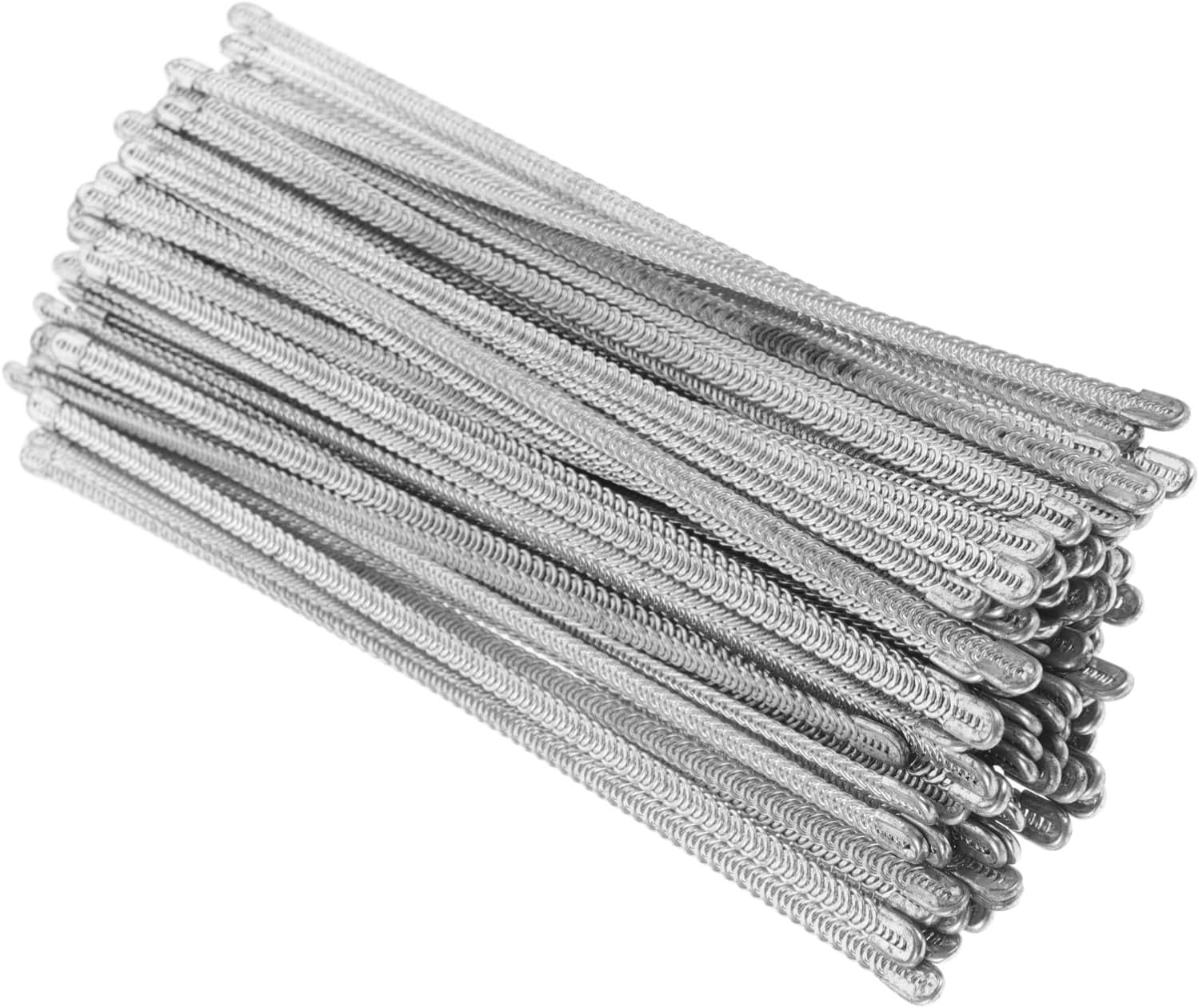CORHAD Steel Boning for Sewing Corset Making 0.5x20cm 100pcs Spiral Spring Steel Boning with Tips for Bodice, Dress, and Undergarment Support