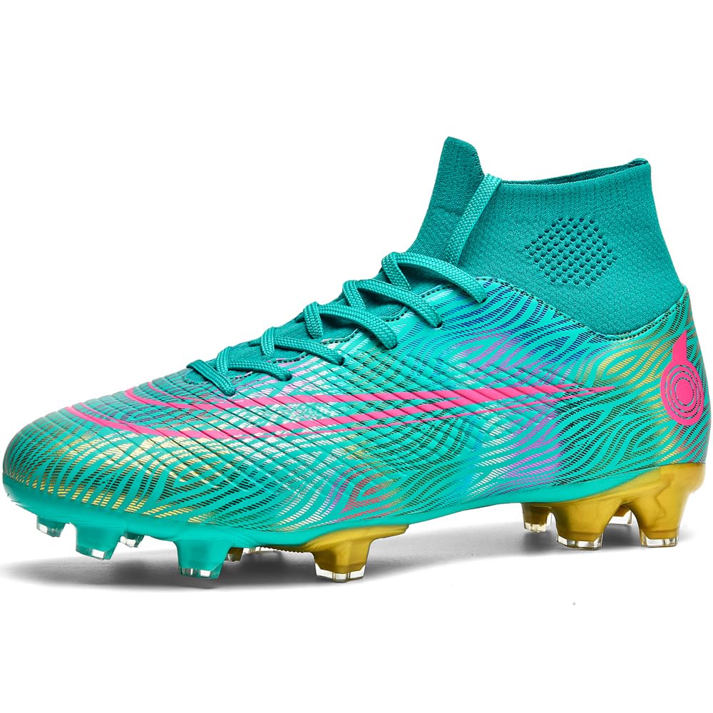 Vtasqfu Ballschuhe Herren High Top Spike Cleats Jugendliche