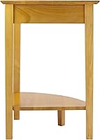 Vista 7 de Winsome Wood Studio Home Office, Honey Wood Corner Desk with Shelf, Honey, 20 inches