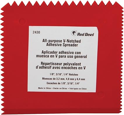 Review Red Devil 2430 Multi-Notch Plastic Adhesive Spreader