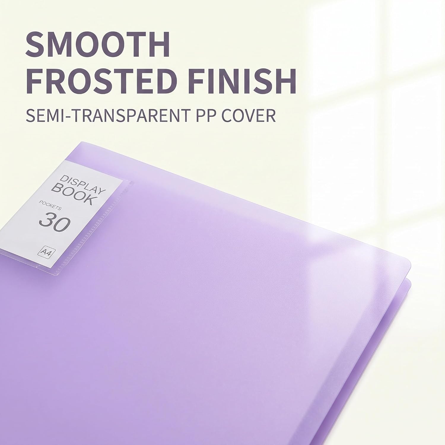 Purple Diamond Storage Book - A4 Portfolio Folder for 60 Picture Pics, 30 Pages - Organization, Storage, 12.2x9.1in image 3