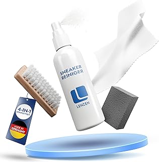 Lenzen Schuh Reinigung - Shoe Cleaning Kit - Schuhpflegesets vom Schuhprofi - mit Wildleder Reiniger & Sneaker Cleaner - Wildleder Bürste & Sneaker Reiniger - Schuhpflege
