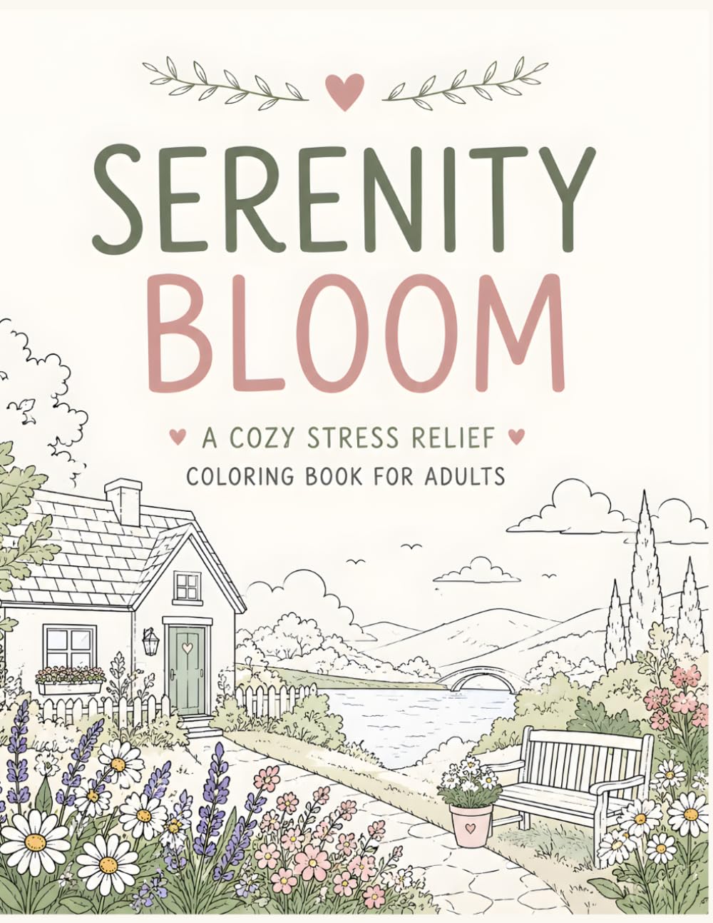 Serenity Bloom A Cozy Stress Relief Coloring Book for Adults: A Cozy Stress Relief Coloring Book for Adults with Peaceful Scenery, Relaxing Mandalas, Mindfulness Exercises & Inspirational Quotes