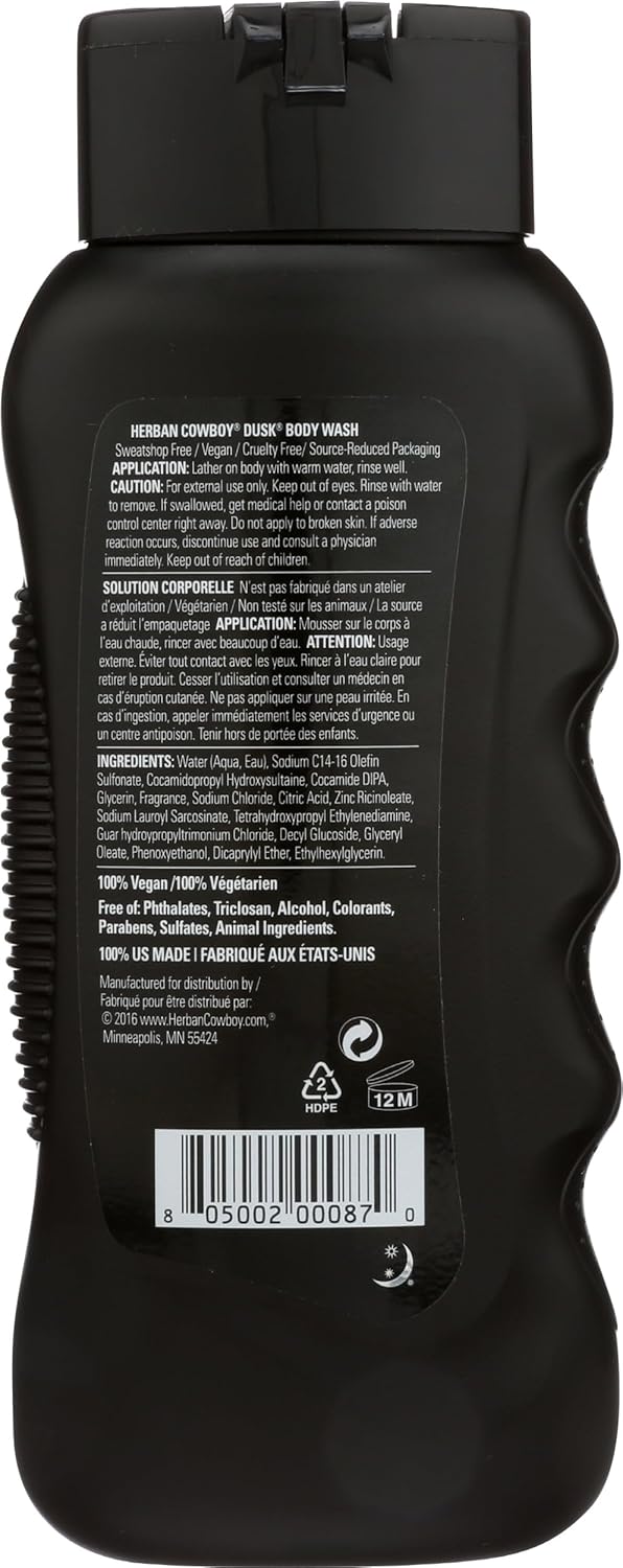 Herban Cowboy Deodorizing Body Wash Dusk, 18 Fl Oz
